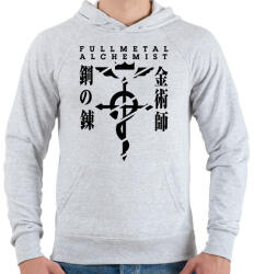 printfashion Fullmetal Alchemist - Férfi kapucnis pulóver - Sport szürke (16577804)