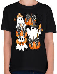 printfashion retro hallowen - Gyerek póló - Fekete (16757702)
