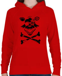 printfashion Foxy logó - Női kapucnis pulóver - Piros (14936017)
