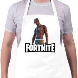 printfashion Fortnite- Travis Scott - Kötény - Fehér (4911111)