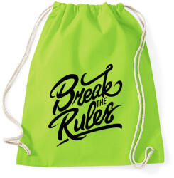 printfashion Szegd meg a szabályokat! - Sportzsák, Tornazsák - Limezöld (170095)