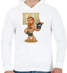 printfashion Conor McGregor - Férfi kapucnis pulóver - Fehér (2863024)
