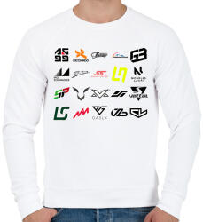 printfashion Forma 1 - Férfi pulóver - Fehér (14030358)