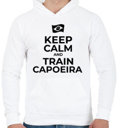 printfashion TRAIN CAPOEIRA 3 - Férfi kapucnis pulóver - Fehér (11527526)