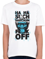 printfashion Gorilla - fuck off - Gyerek póló - Fehér (4217841)