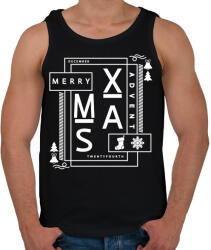 printfashion Merry Xmas - Férfi atléta - Fekete (14911216)