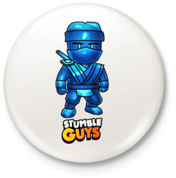 printfashion Stumble guys - Dynamitron - Kitűző, hűtőmágnes - Fehér (15313245)