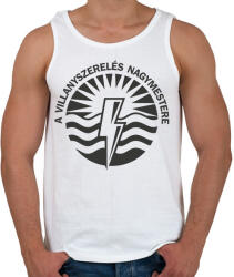 printfashion A villanyszerelés nagymestere - Férfi atléta - Fehér (6571862)