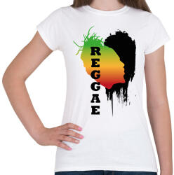printfashion Rasztás raggea - Női póló - Fehér (7661966)