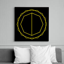 printfashion Golden Mask - Vászonkép - Fekete (6655347)