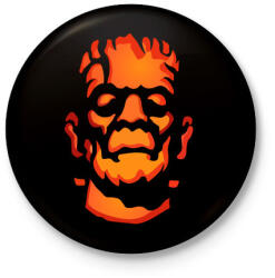 printfashion frankenstein - Kitűző, hűtőmágnes - Fekete (3092812)