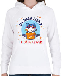 printfashion Ha nagy leszek - Női kapucnis pulóver - Fehér (7686410)