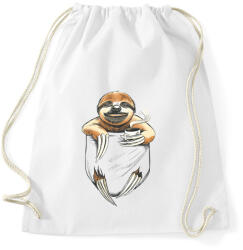 printfashion Lajhár zsebminta - Sportzsák, Tornazsák - Fehér (13965639)