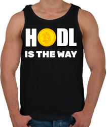 printfashion HODL - Férfi atléta - Fekete (10484185)