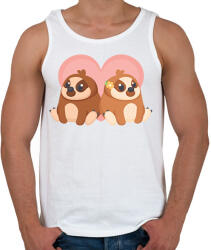 printfashion Cute Love - Férfi atléta - Fehér (2190268)