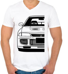 printfashion Mitsubishi Lancer GSR Evo 3 (1) - Férfi V-nyakú póló - Fehér (14817989)