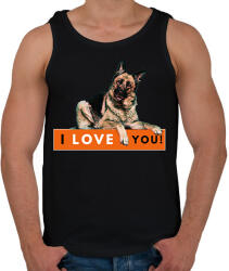 printfashion I LOVE YOU (NÉMETJUHÁSZ) - Férfi atléta - Fekete (1555517)