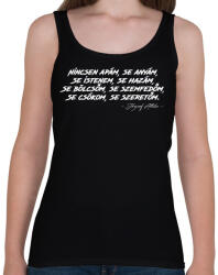printfashion József Attila - Tiszta Szívvel - Női atléta - Fekete (4330077)