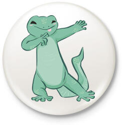 printfashion Gyík - Kitűző, hűtőmágnes - Fehér (6103533)