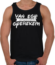 printfashion A büszke apa - Férfi atléta - Fekete (2012366)