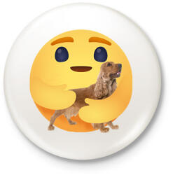 printfashion Angol cocker spániel - Kitűző, hűtőmágnes - Fehér (13045317)