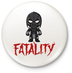 printfashion MK Noob Saibot - Kitűző, hűtőmágnes - Fehér (3081862)