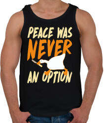 printfashion Peace was never an option - Férfi atléta - Fekete (12475009)