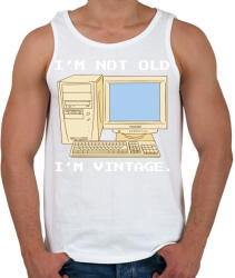 printfashion Retro számítógép - Férfi atléta - Fehér (10139245)