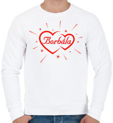 printfashion Borbála - Férfi pulóver - Fehér (11782038)