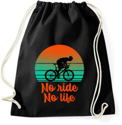 printfashion No ride, No life - Sportzsák, Tornazsák - Fekete (10946176)