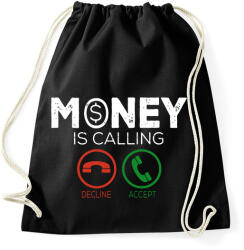 printfashion Money is callin - Sportzsák, Tornazsák - Fekete (2204927)