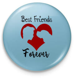 printfashion Legjobb barátok örökké (férfi) - Kitűző, hűtőmágnes - Világoskék (13355583)