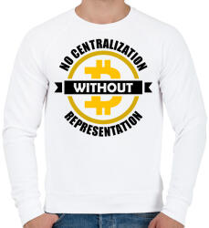 printfashion No-centralization-without-representation - Férfi pulóver - Fehér (6072458)