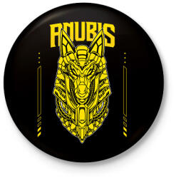 printfashion Anubis - Kitűző, hűtőmágnes - Fekete (14060270)