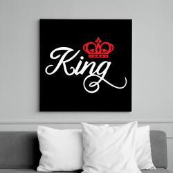 printfashion King - Vászonkép - Fekete (6651409)