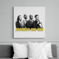 printfashion Brooklyn Nine-nine B&W - Vászonkép - Fehér (6633648)