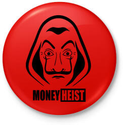 printfashion Money Heist - Kitűző, hűtőmágnes - Piros (3178165)
