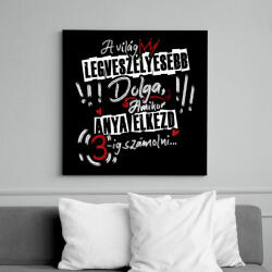 printfashion A világ legveszélyesebb dolga. . . - Vászonkép - Fekete (16737496)