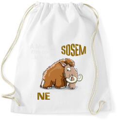 printfashion a mamutok sosem - Sportzsák, Tornazsák - Fehér (2083446)