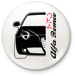 printfashion Alfa Romeo Mito - fekete - Kitűző, hűtőmágnes - Fehér (13782997)
