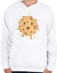 printfashion Csokis keksz - Gyerek kapucnis pulóver - Fehér (12045303)