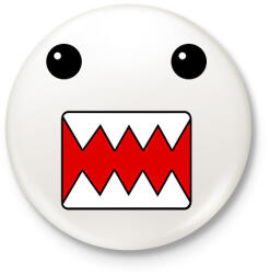 printfashion Domo - Kitűző, hűtőmágnes - Fehér (15792770)