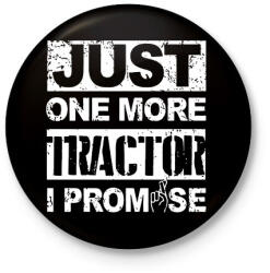 printfashion Utolsó traktor, megígérem. . . - Kitűző, hűtőmágnes - Fekete (3095943)