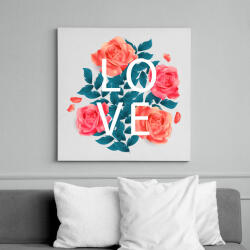 printfashion Love - Vászonkép - Fehér (6624496)