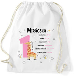 printfashion Baba adatok (lány) - Sportzsák, Tornazsák - Fehér (8096345)