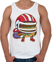 printfashion Burger amerikai focista - Férfi atléta - Fehér (13090126)
