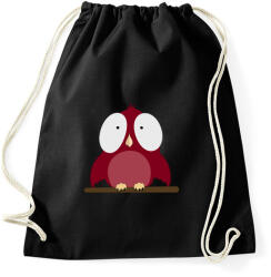 printfashion little red bird - Sportzsák, Tornazsák - Fekete (376005)