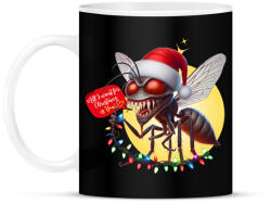 printfashion All I want for Christmas is You! - Vicces karácsonyi szúnyog - Bögre - Fekete (15267349)