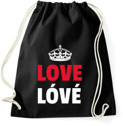 printfashion LOVE LÓVÉ 5 - Sportzsák, Tornazsák - Fekete (10870913)