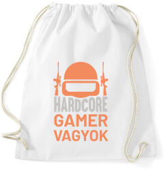printfashion Hardcore gamer vagyok - Sportzsák, Tornazsák - Fehér (11691433)
